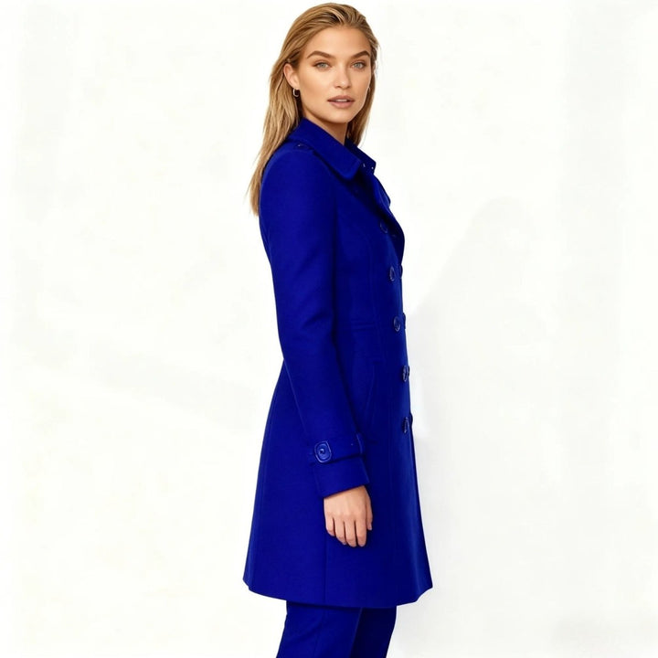 Sena | Minimalist Trench Coat with Notch Lapel and Fit-and-Flare