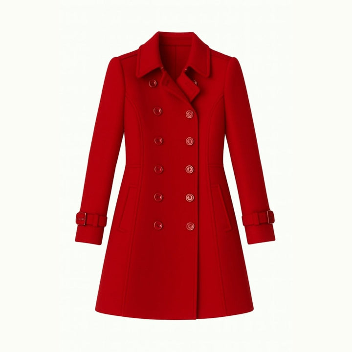 Sena | Minimalist Trench Coat with Notch Lapel and Fit-and-Flare