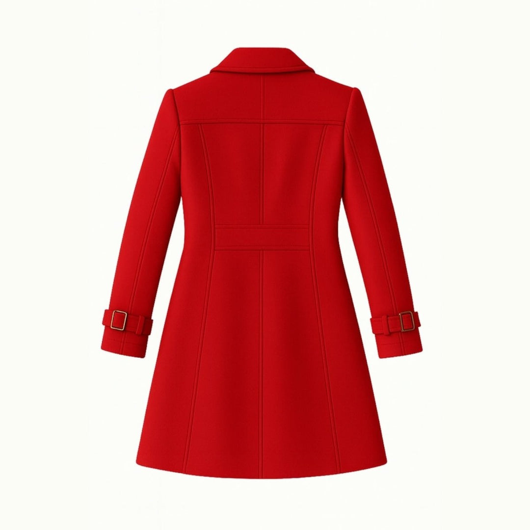 Sena | Minimalist Trench Coat with Notch Lapel and Fit-and-Flare