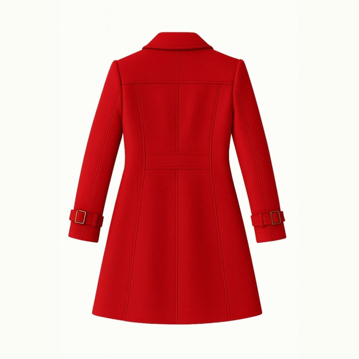 Sena | Minimalist Trench Coat with Notch Lapel and Fit-and-Flare
