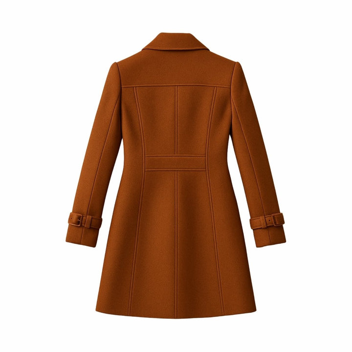 Sena | Minimalist Trench Coat with Notch Lapel and Fit-and-Flare