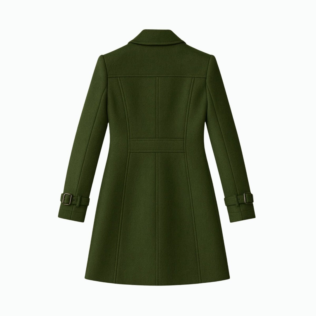 Sena | Minimalist Trench Coat with Notch Lapel and Fit-and-Flare
