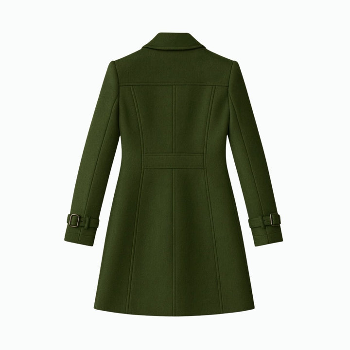 Sena | Minimalist Trench Coat with Notch Lapel and Fit-and-Flare