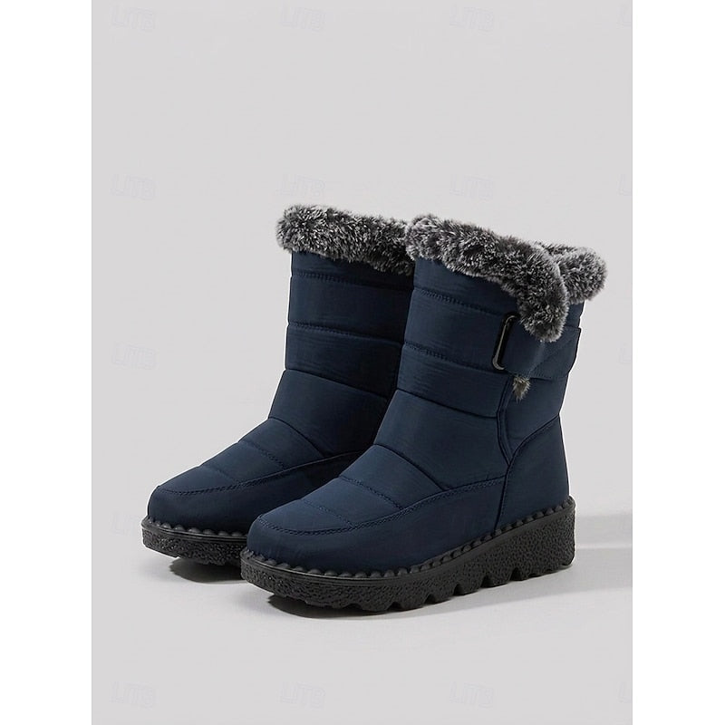 Greta | Cozy Winter Snow Boots with Fur Trim