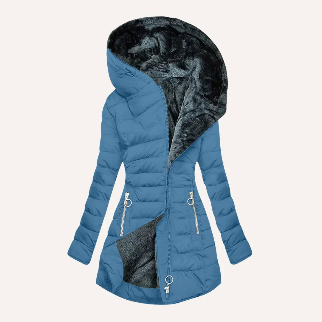 SAMANTHA – ELEGANT ASYMMETRICAL WINTER COAT