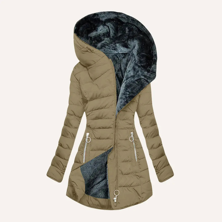 SAMANTHA – ELEGANT ASYMMETRICAL WINTER COAT