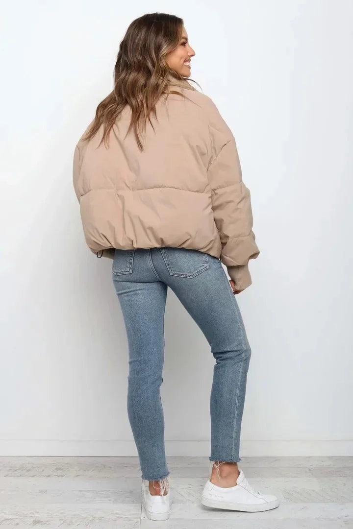 Sien | High Neck Zip-Up Effortless Puffer Jacket