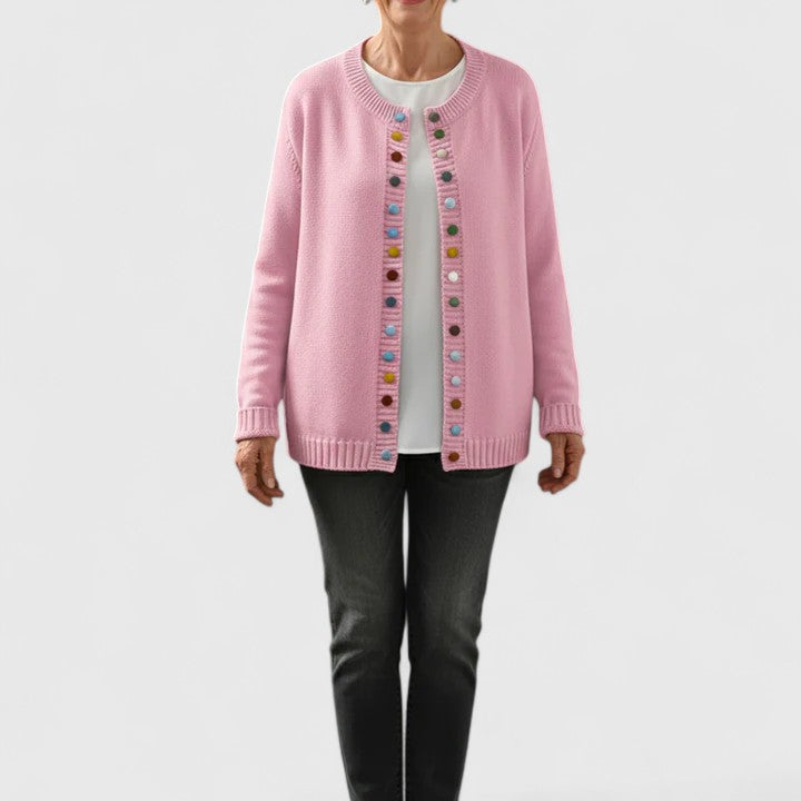 DAISY – PLAYFUL BUTTON CARDIGAN