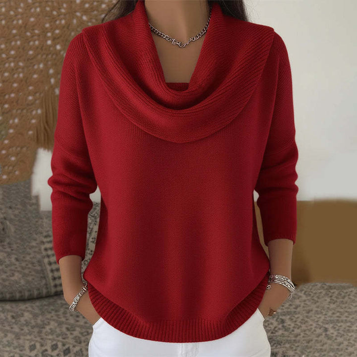 Snezhana | Structured Col-Neck Liquid Sweater