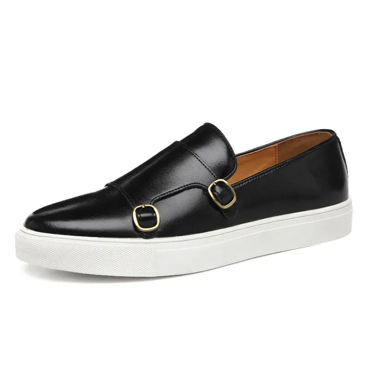 Double Buckle Loafer Style Casual Shoes