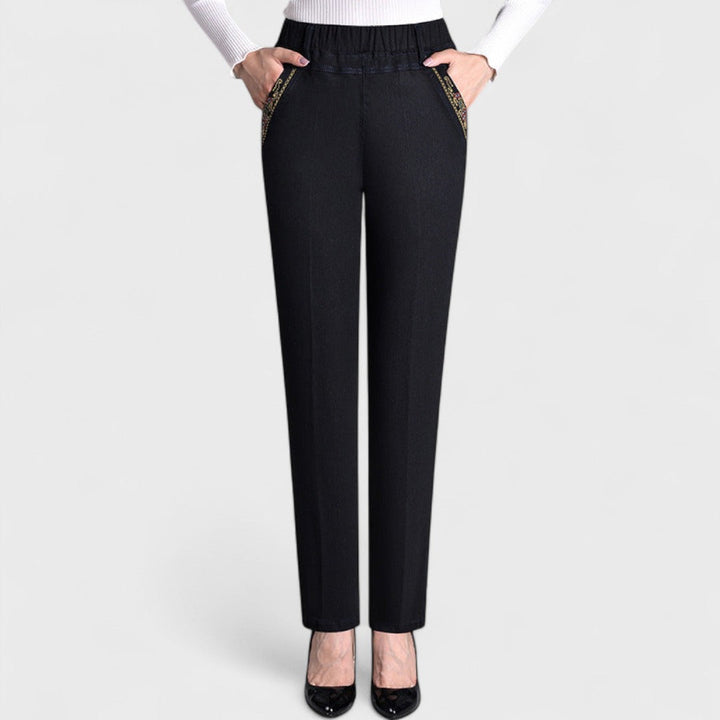 Juniper | Stretch Jeans with Side Pockets and Elastic Waistband