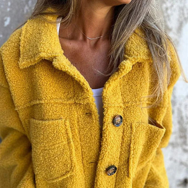 Zoe - Stylish Short Wool Coat with Lapels