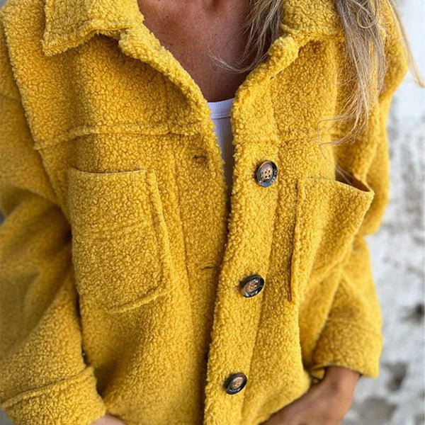 Zoe - Stylish Short Wool Coat with Lapels