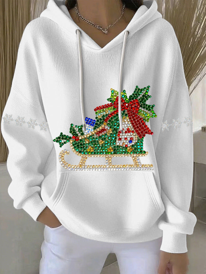Women's Christmas Print Casual Hoodie