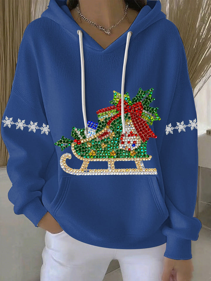 Women's Christmas Print Casual Hoodie