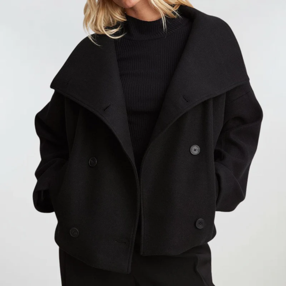 Szilvia | Oversized Double-Sided Sculpted Coat