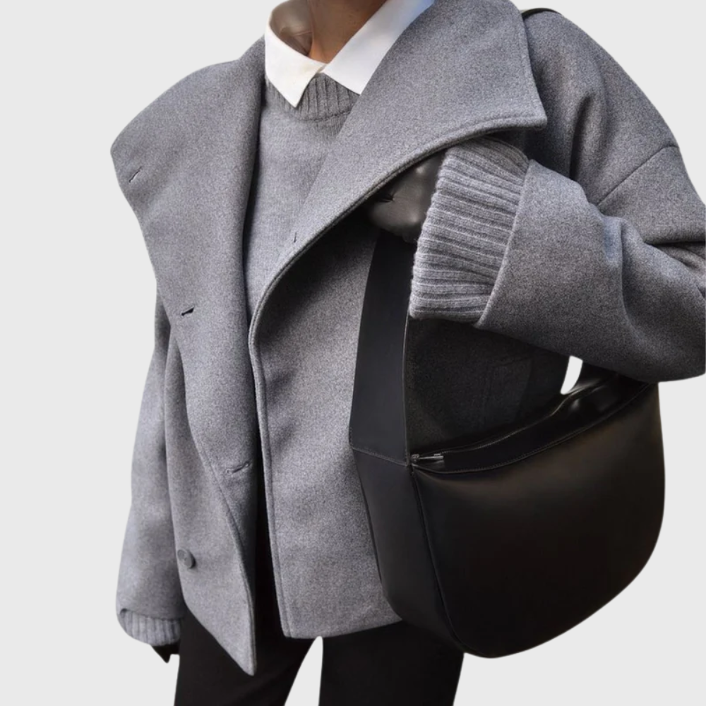 Szilvia | Oversized Double-Sided Sculpted Coat