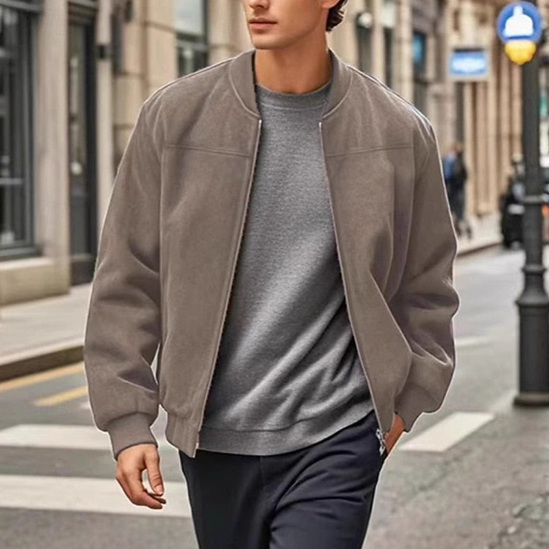 Lincoln | Stand Collar Zip Jacket