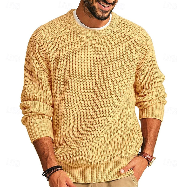 Franklin | Ribbed Round Neck Sweater