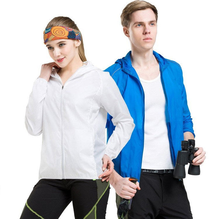 Ultra Lightweight, Foldable Rain-Resistant Wind Jacket