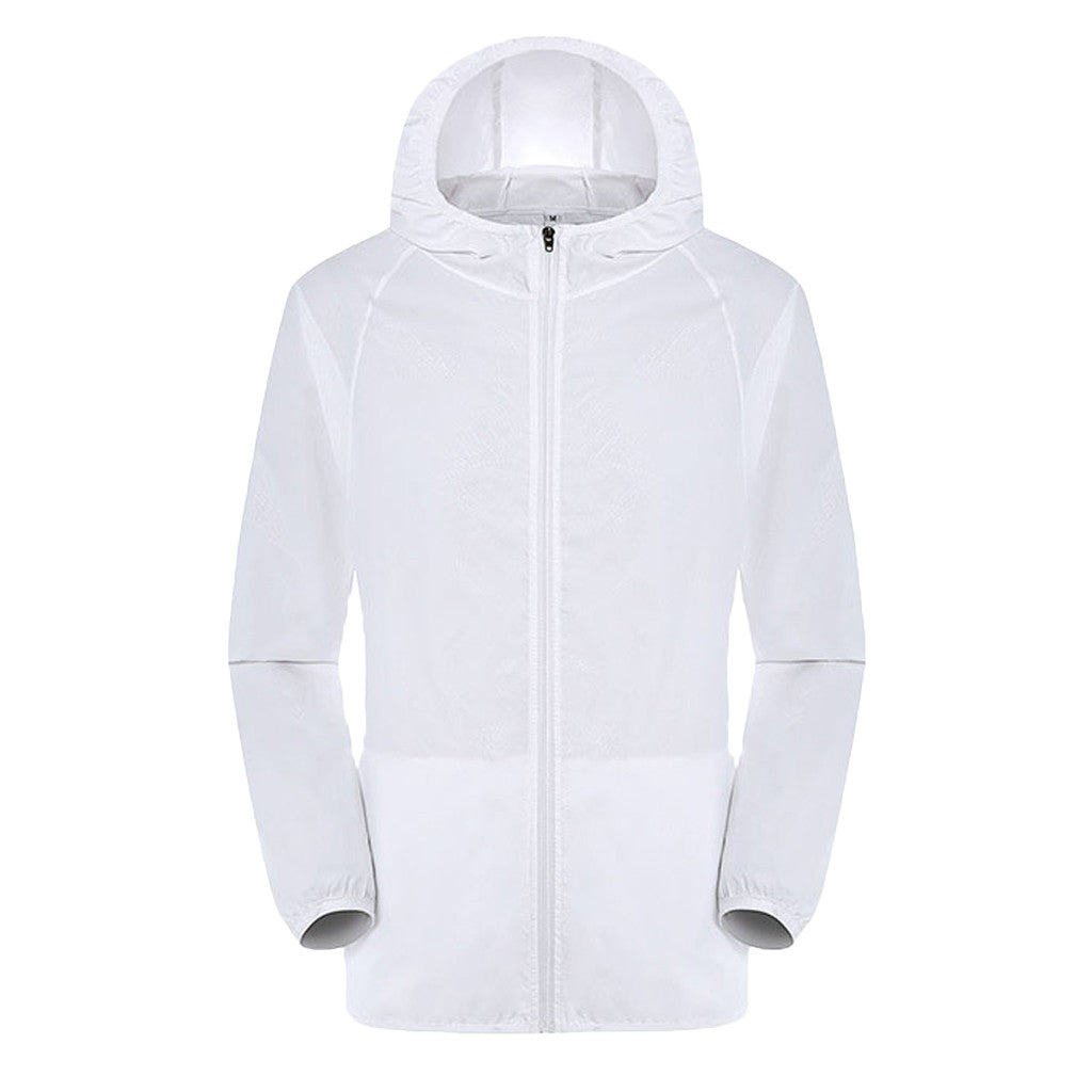 Ultra Lightweight, Foldable Rain-Resistant Wind Jacket