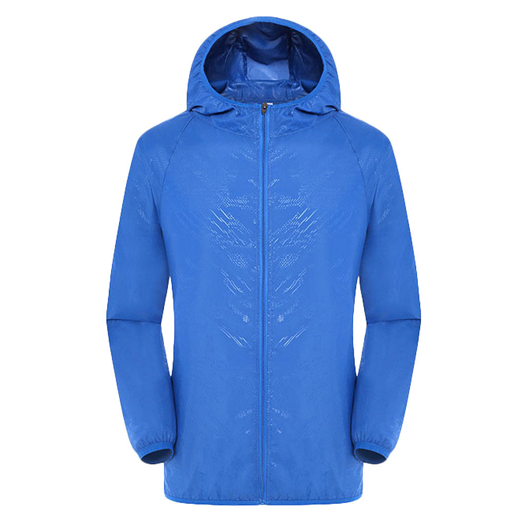 Ultra Lightweight, Foldable Rain-Resistant Wind Jacket