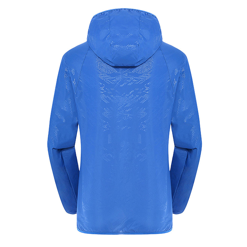Ultra Lightweight, Foldable Rain-Resistant Wind Jacket