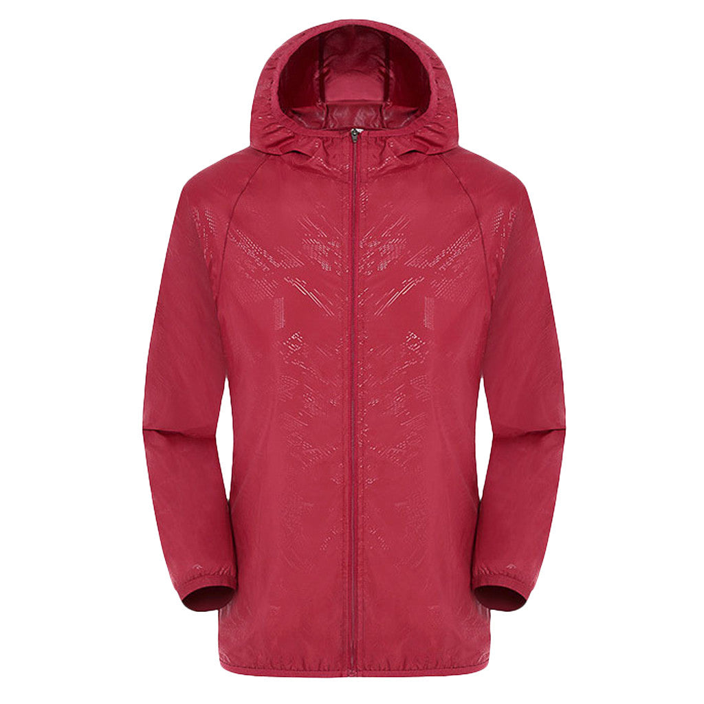 Ultra Lightweight, Foldable Rain-Resistant Wind Jacket