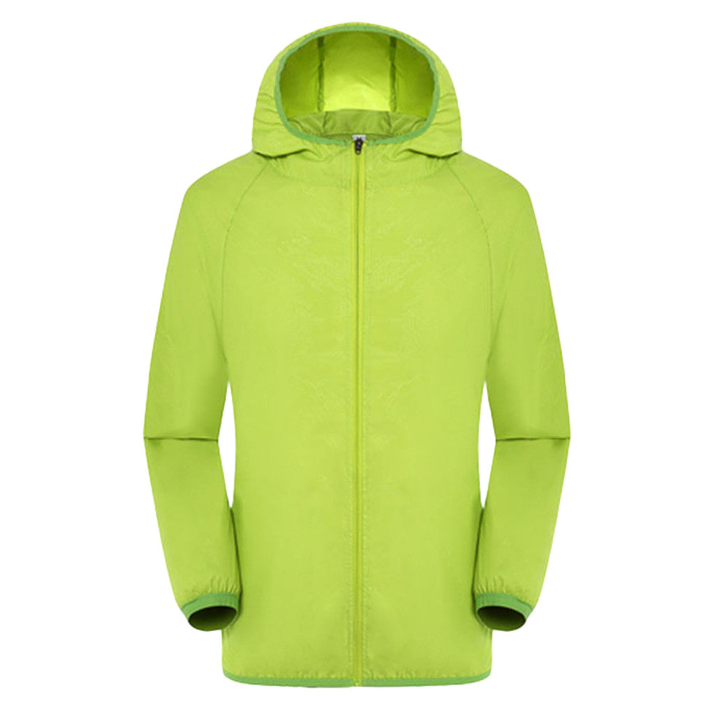 Ultra Lightweight, Foldable Rain-Resistant Wind Jacket