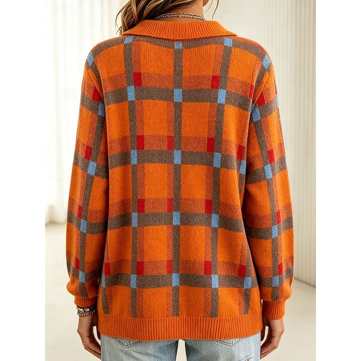 Rosalind | Classic Plaid Button Cardigan