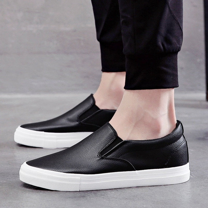 Men's Slip-On Leather Sneakers