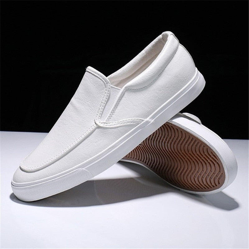 Men's Slip-On Leather Sneakers