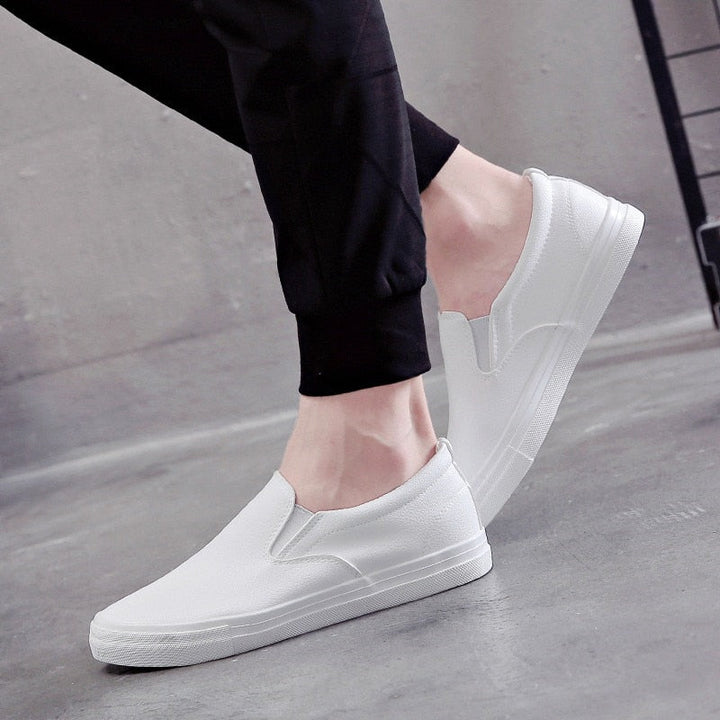 Men's Slip-On Leather Sneakers