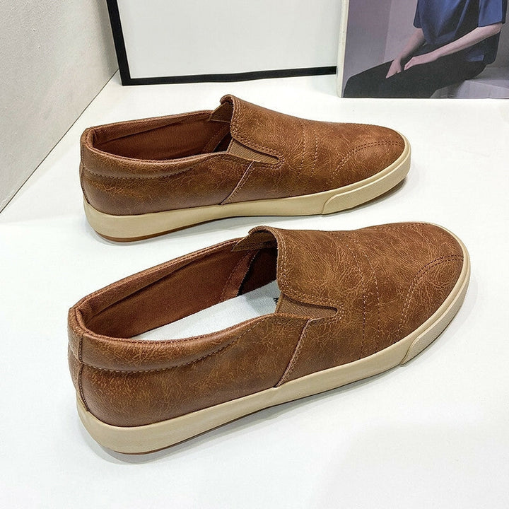 Men's Slip-On Leather Sneakers