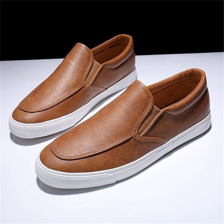 Men's Slip-On Leather Sneakers