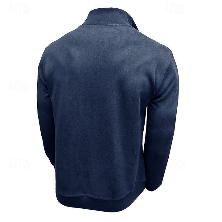Caleb | Quarter-Zip Sweatshirt with Stand-Up Collar