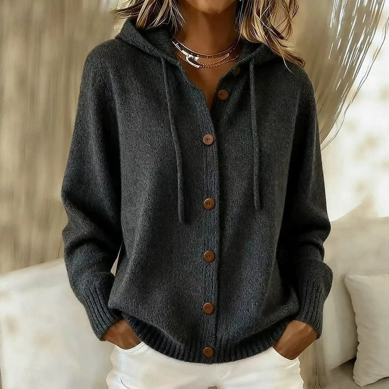 Freya | Quilted Button-Down Cardigan