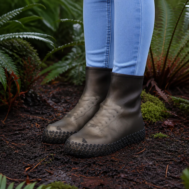 Callie | Unisex Overshoes with Textured Sole and Opening