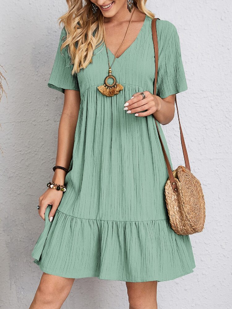 Women’s Elegant A-Line Dress – Flattering Belly Coverage Soft Formal Event Dress