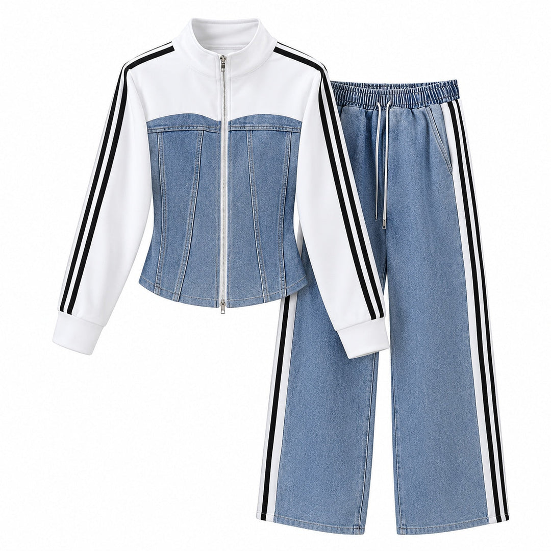 Rose | Women's Set with Zip Jacket and Drawstring