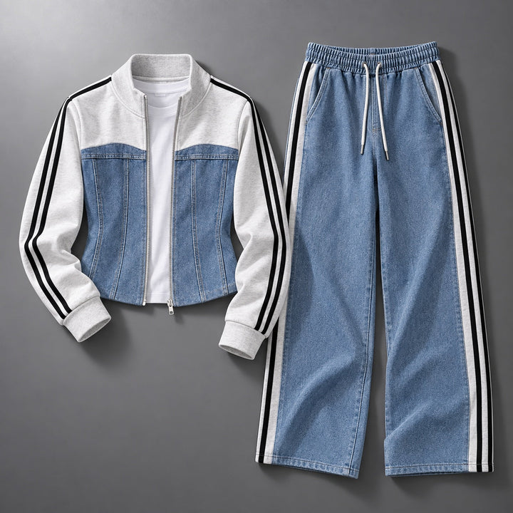 Rose | Women's Set with Zip Jacket and Drawstring