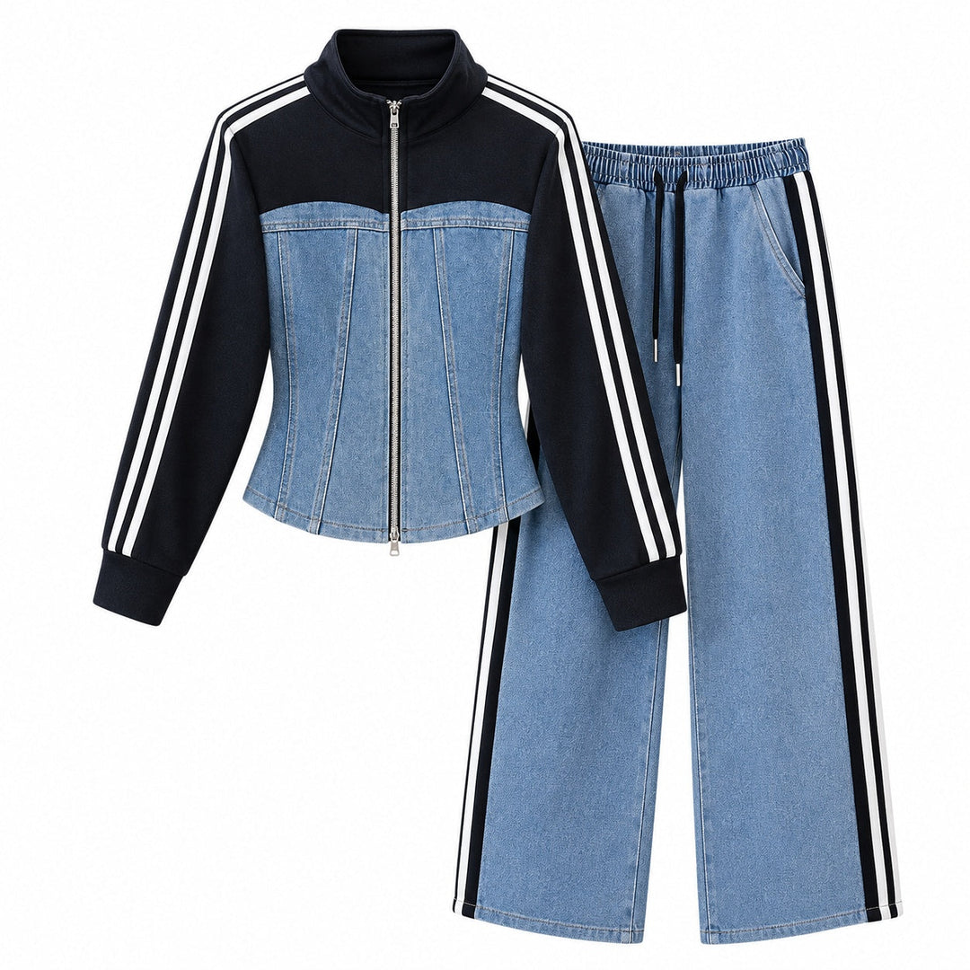 Rose | Women's Set with Zip Jacket and Drawstring