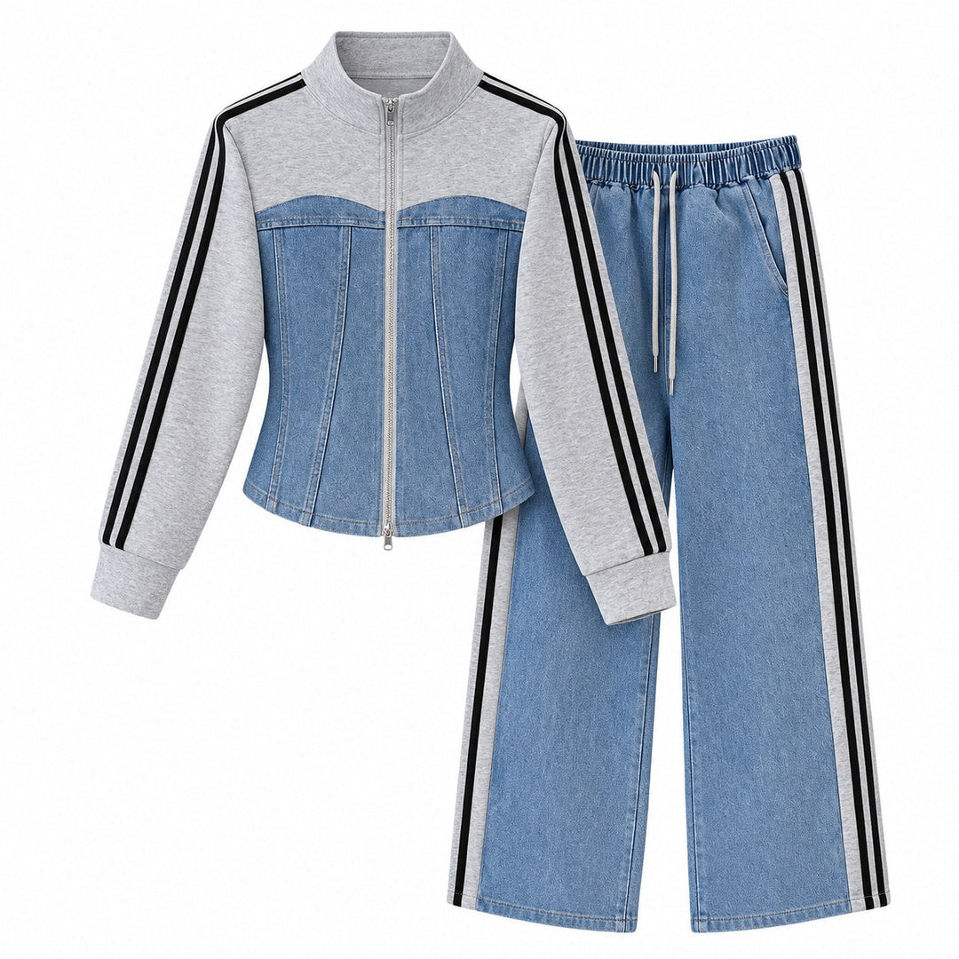 Rose | Women's Set with Zip Jacket and Drawstring