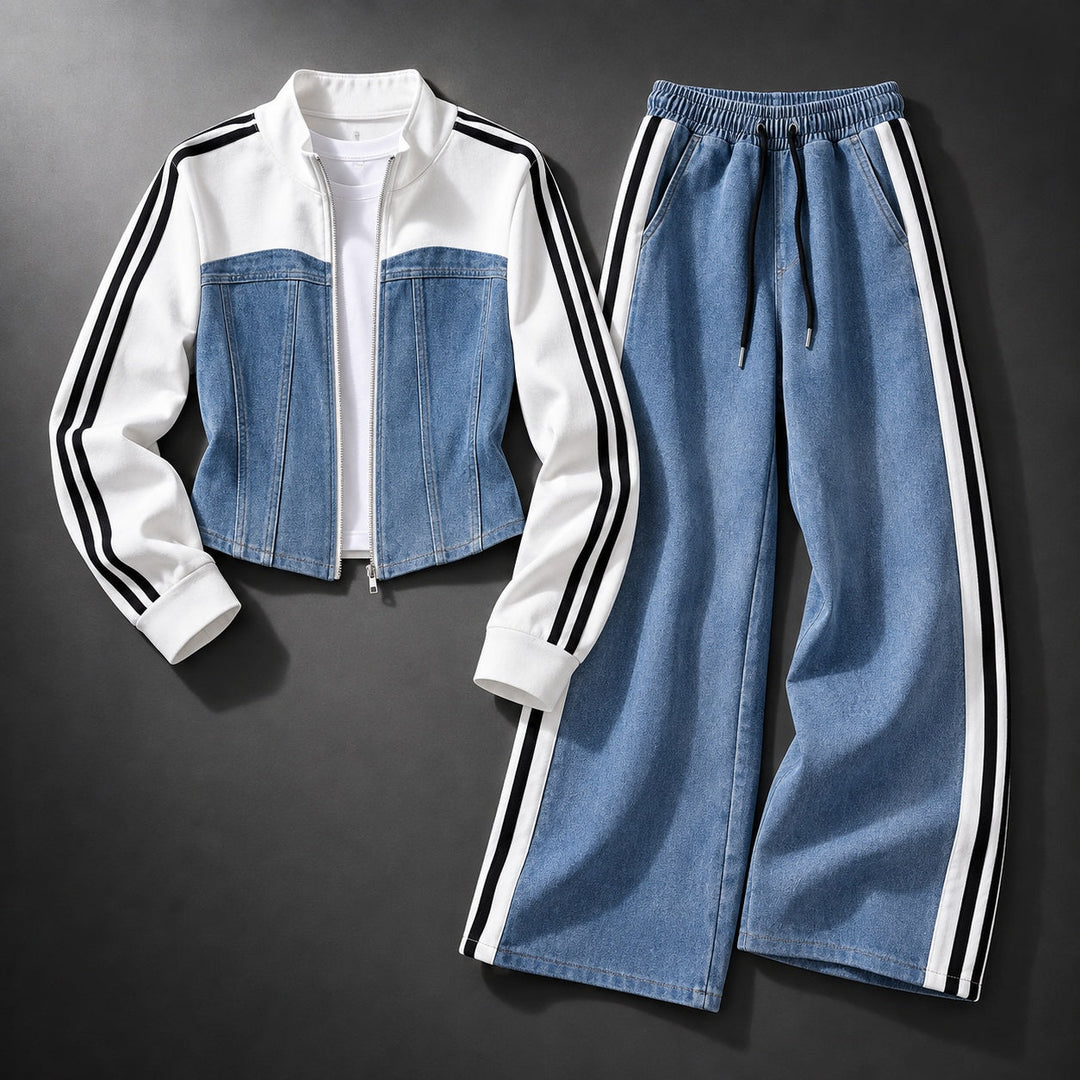 Rose | Women's Set with Zip Jacket and Drawstring