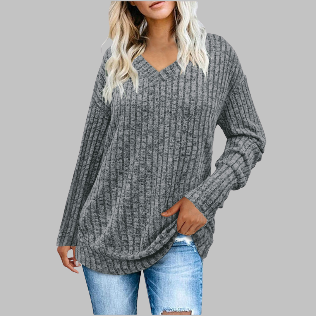 Veselina | Classic V-Neck Confidence Sweater