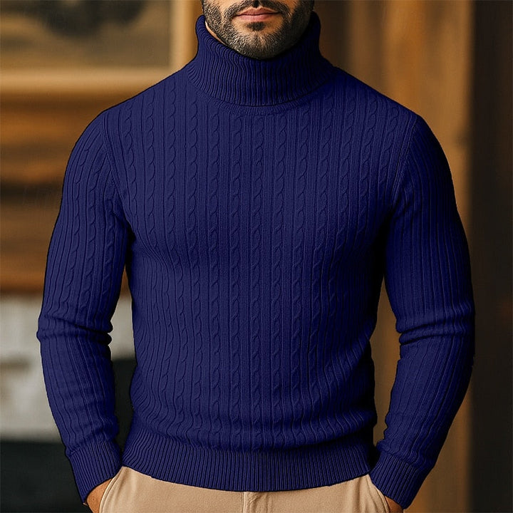 Rupert | Cable Knit Turtleneck
