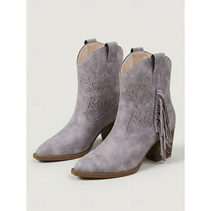 Corinne | Fringe Western Ankle Boots