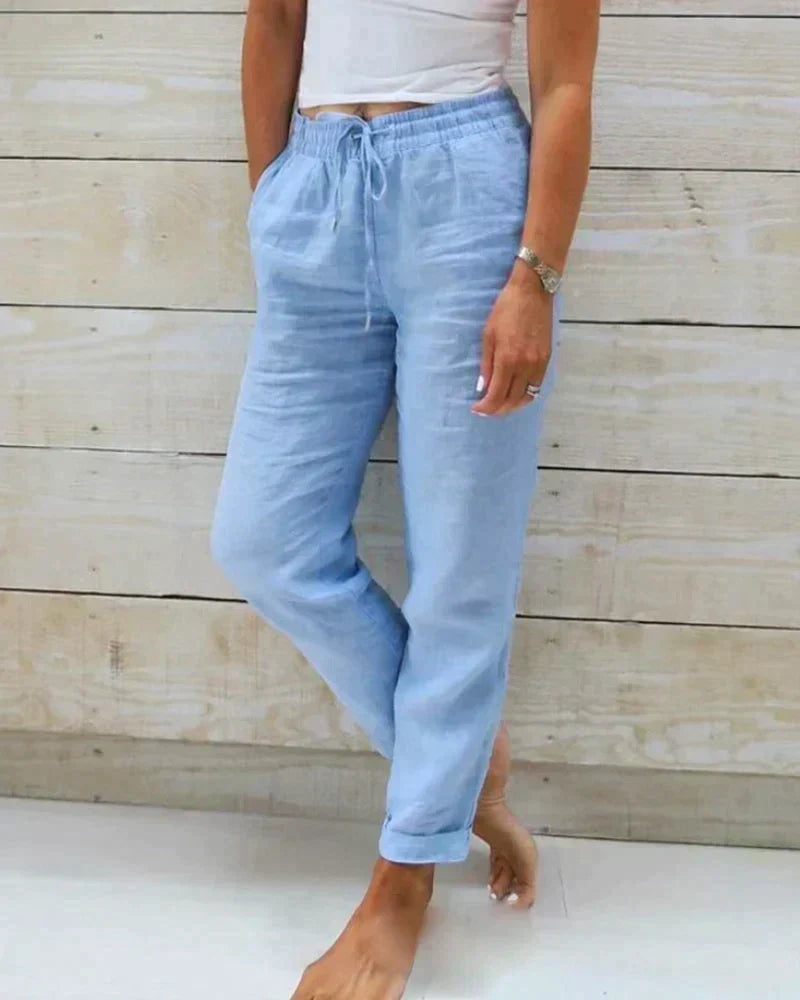 | Women's Relaxed Linen Blend Pants