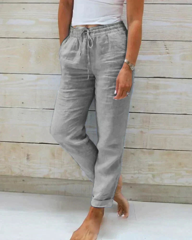 | Women's Relaxed Linen Blend Pants