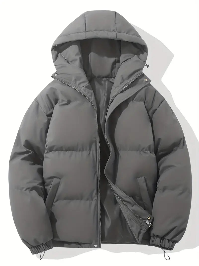 | Quilted Hooded Parka for Cool Weather
